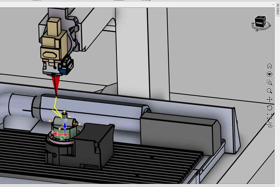 Screenshot placeholder: toolpath planning in NetVision LaserTools